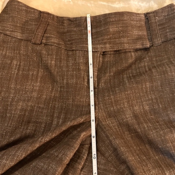 Linen Look Wide Leg Heavy Cotton Trousers Preppy Academia Office - Picture 11 of 14